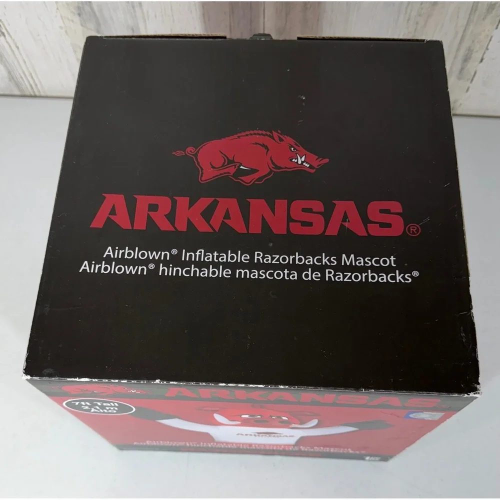 Arkansas Razorbacks‎ NCAA Mascot Inflatable Blow Up 7ft Yard Decoration New READ